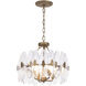 Aurora 4 Light 17.41 inch Havana Gold Semi Flush Mount Ceiling Light