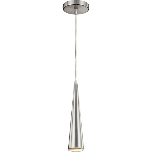 Sliver 1 Light 3 inch Satin Nickel Pendant Ceiling Light, Small 