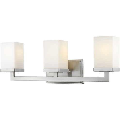Tidal 3 Light 23.25 inch Brushed Nickel Vanity Wall Light