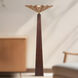 Furrow 65 inch 60 watt Peach Floor Lamp Portable Light
