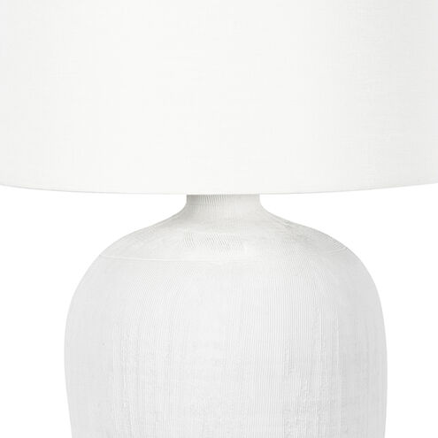 Phoenix 28 inch 150.00 watt White Table Lamp Portable Light