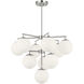 Nube LED 26 inch Brushed Nickel Chandelier Ceiling Light