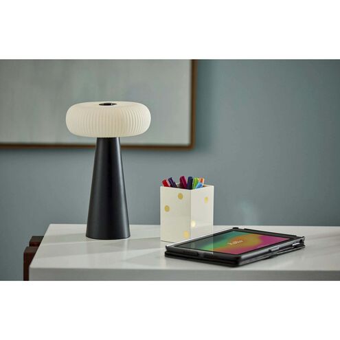 Ozzie 11.25 inch 1.50 watt Black LED Cordless Table Lamp Portable Light