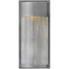 Shelter LED 13 inch Hematite Outdoor Wall Mount Lantern, Small