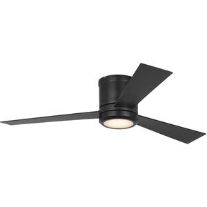 Clarity 52 Hugger LED 52 inch Midnight Black Ceiling Fan