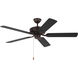 Linden 52 52 inch Bronze Ceiling Fan