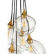 Lisa McDennon Skye 6 Light 24 inch Heritage Brass Indoor Chandelier Ceiling Light