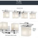 Tully 4 Light 32 inch Chrome Wall Mt Bath 4 Arm Wall Light