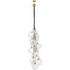 Lisa McDennon Skye 18 Light 39 inch Heritage Brass Chandelier Ceiling Light in Clear, Multi Tier