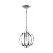 Nevaeh 1 Light 9 inch Chrome Pendant Ceiling Light