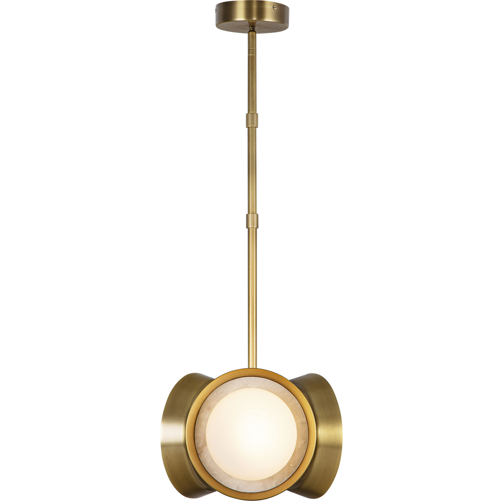 Alonso Pendant Ceiling Light in Vintage Brass
