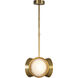 Alonso Pendant Ceiling Light in Vintage Brass