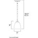 Stefan 1 Light 5 inch Satin Nickel Mini Pendant Ceiling Light