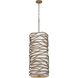 Branch Reality 9 Light 16 inch Textured Ashen Gold Foyer Pendant Ceiling Light