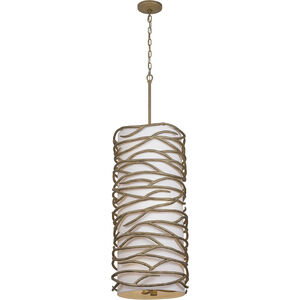 Branch Reality 9 Light 16 inch Textured Ashen Gold Foyer Pendant Ceiling Light