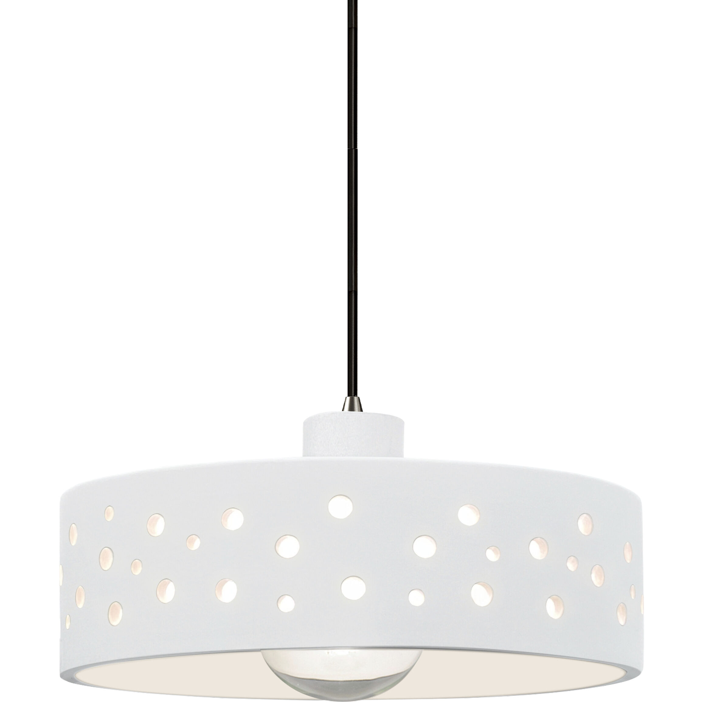 Perforated Dish 1 Light 12.00 inch Pendant