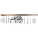 Charmed 2 Light 24 inch Silver with Champagne Mist Bath Vanity Wall Light