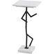 Lineform 24 X 11 inch White and Black Accent Table