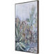 Labyrinth Multicolor and Walnut with Off-White Canvas Art, Set of 2