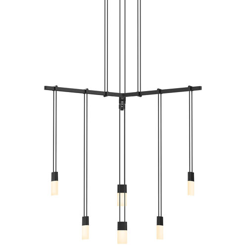 Suspenders LED 24 inch Satin Black Pendant Ceiling Light