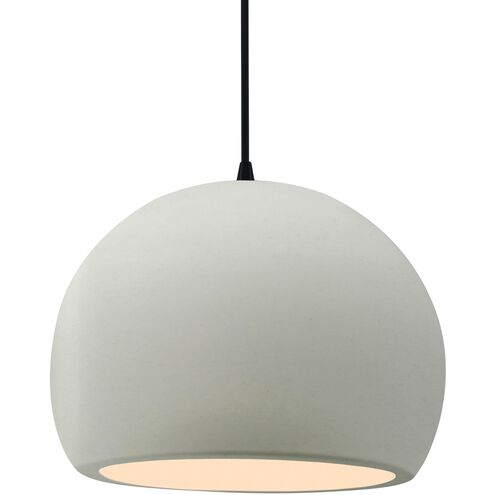 Radiance LED 12.25 inch Matte White and Matte Black Pendant Ceiling Light
