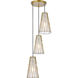 Modesta 3 Light 15.00 inch Pendant