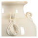 Vietri 31 inch 100 watt Aged Cream Glaze Table Lamp Portable Light