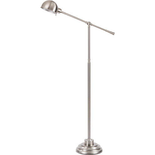 Colton 51 inch 60.00 watt Silver Floor Lamp Portable Light
