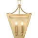 Montalcino 2 Light 10 inch Rubbed Brass Wall Sconce Wall Light