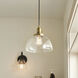 Avery 1 Light 10 inch Natural Brass Mini Pendant Ceiling Light