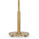 Southern Living Daisy 28.5 inch 60.00 watt Natural Brass Table Lamp Portable Light, Buffet