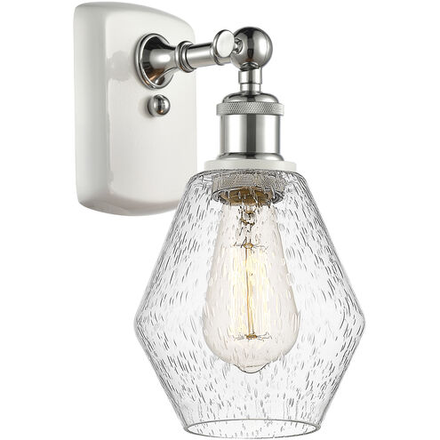 Ballston Cindyrella LED 6 inch White and Polished Chrome Sconce Wall Light in Seedy Glass