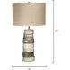 Stacked Horn 27 inch 150 watt Horn Table Lamp Portable Light