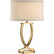 Wildwood 26 inch 100 watt Hand Brushed Table Lamp Portable Light