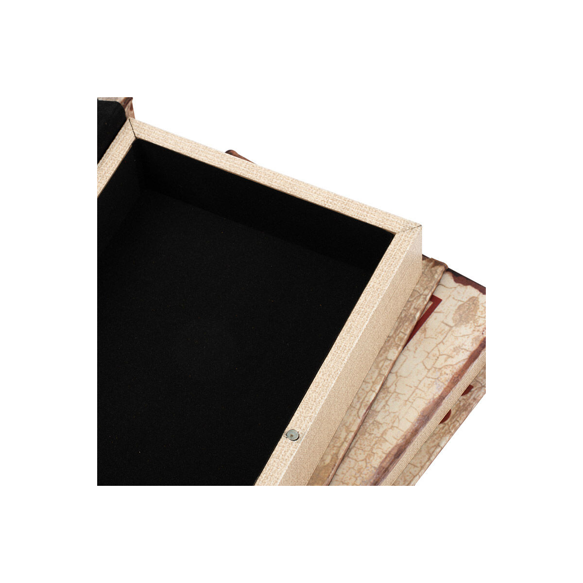 Ace 7 inch White Wash and Red Book Box, Set of 4