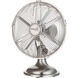 Retro II Brushed Nickel 14.75 inch Table Fan