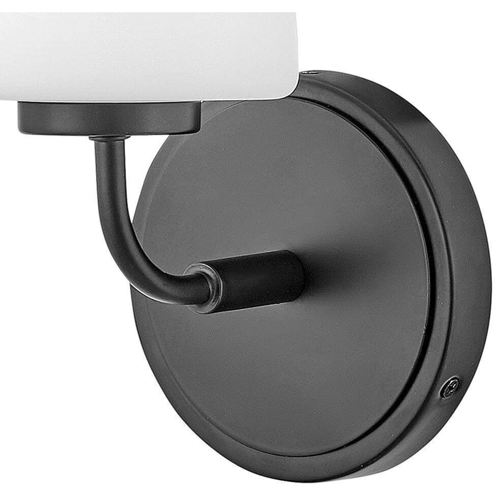 Kline LED 6.75 inch Black Bath Light Wall Light