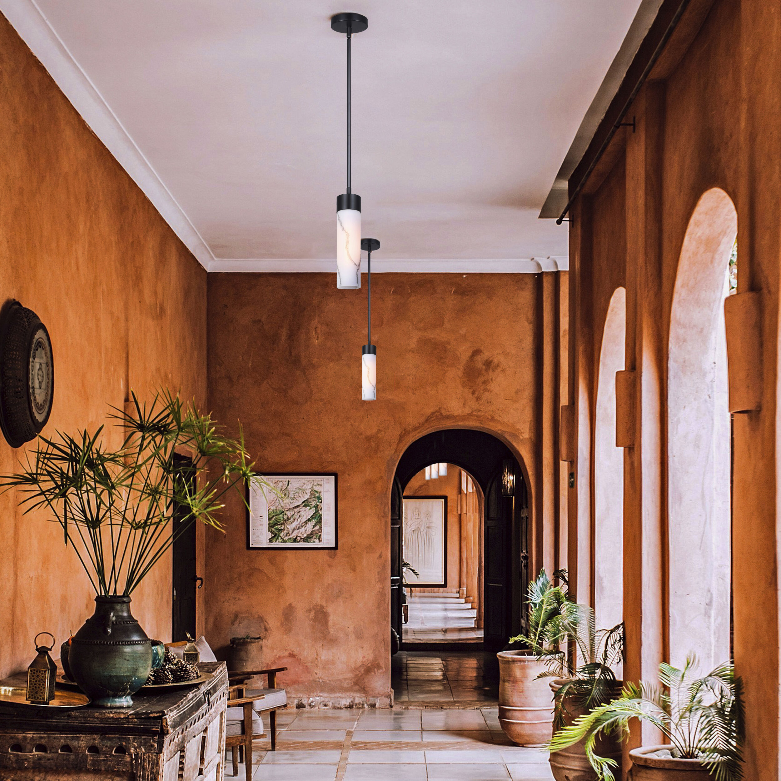 Kristella 1 Light 4.75 inch Black Pendant Ceiling Light