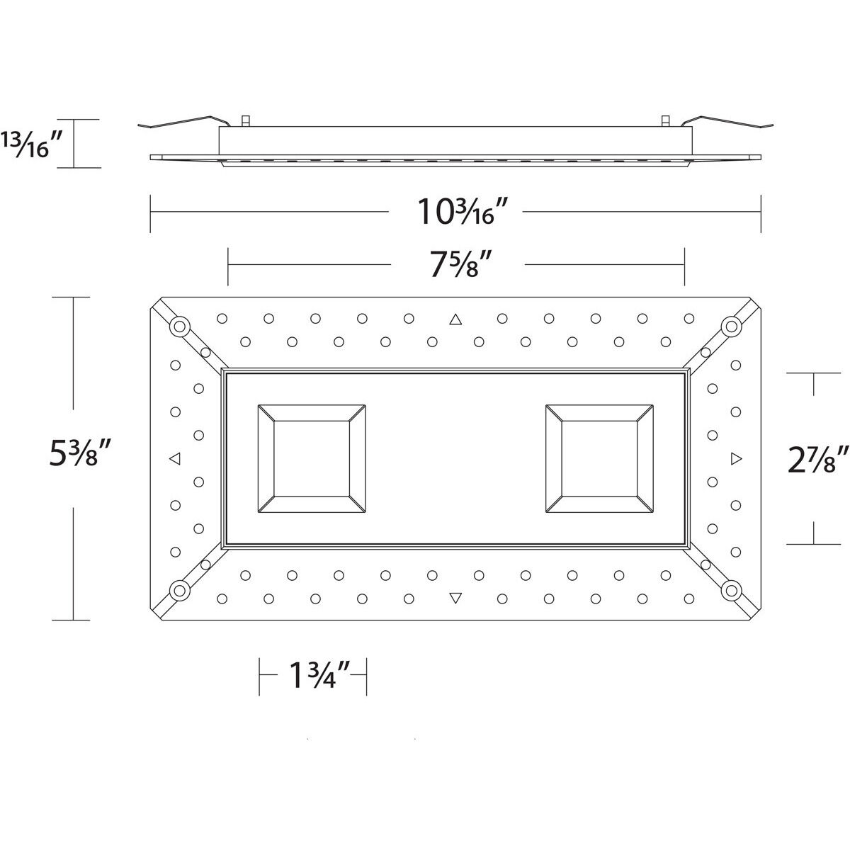 Ocularc LED Black Recessed Trims