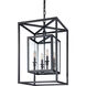 Morgan 4 Light 16 inch Matte Black Indoor Lantern Ceiling Light