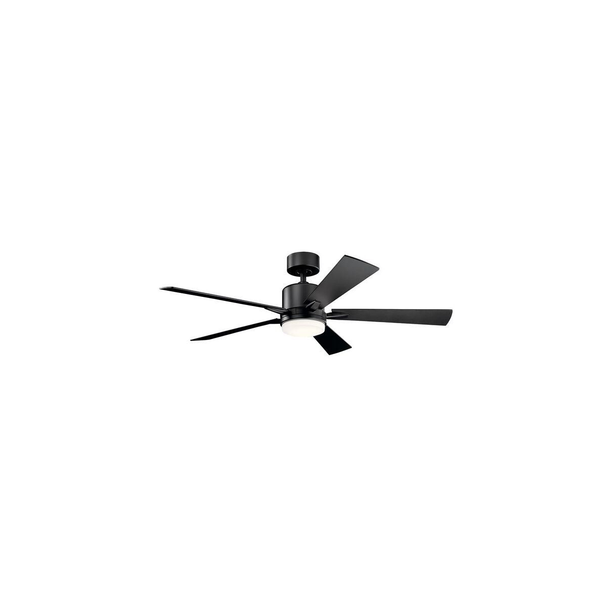 Lucian Elite 52 inch Satin Black with Silver/Black Blades Ceiling Fan