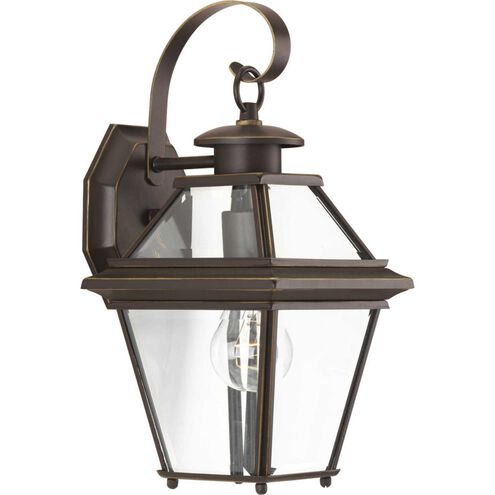 Burlington 1 Light 13 inch Antique Bronze Outdoor Wall Lantern, Small