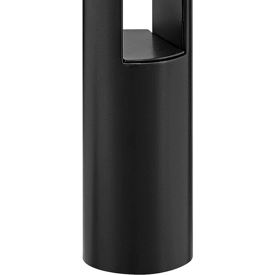 Atlantis 12v 4.00 watt Satin Black Landscape Path Bollard, Round