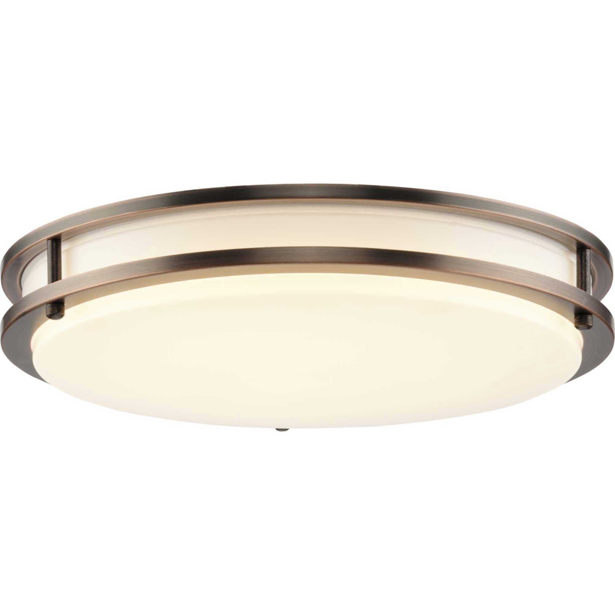 Abide LED LED 14 inch Urban Bronze Flush Mount Ceiling Light, Medium, Progress LED