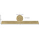 Arti 30 inch Heritage Brass Indoor Wall Sconce Wall Light