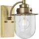 Northlake 1 Light 5.87 inch Vintage Brass Bath Light Wall Light