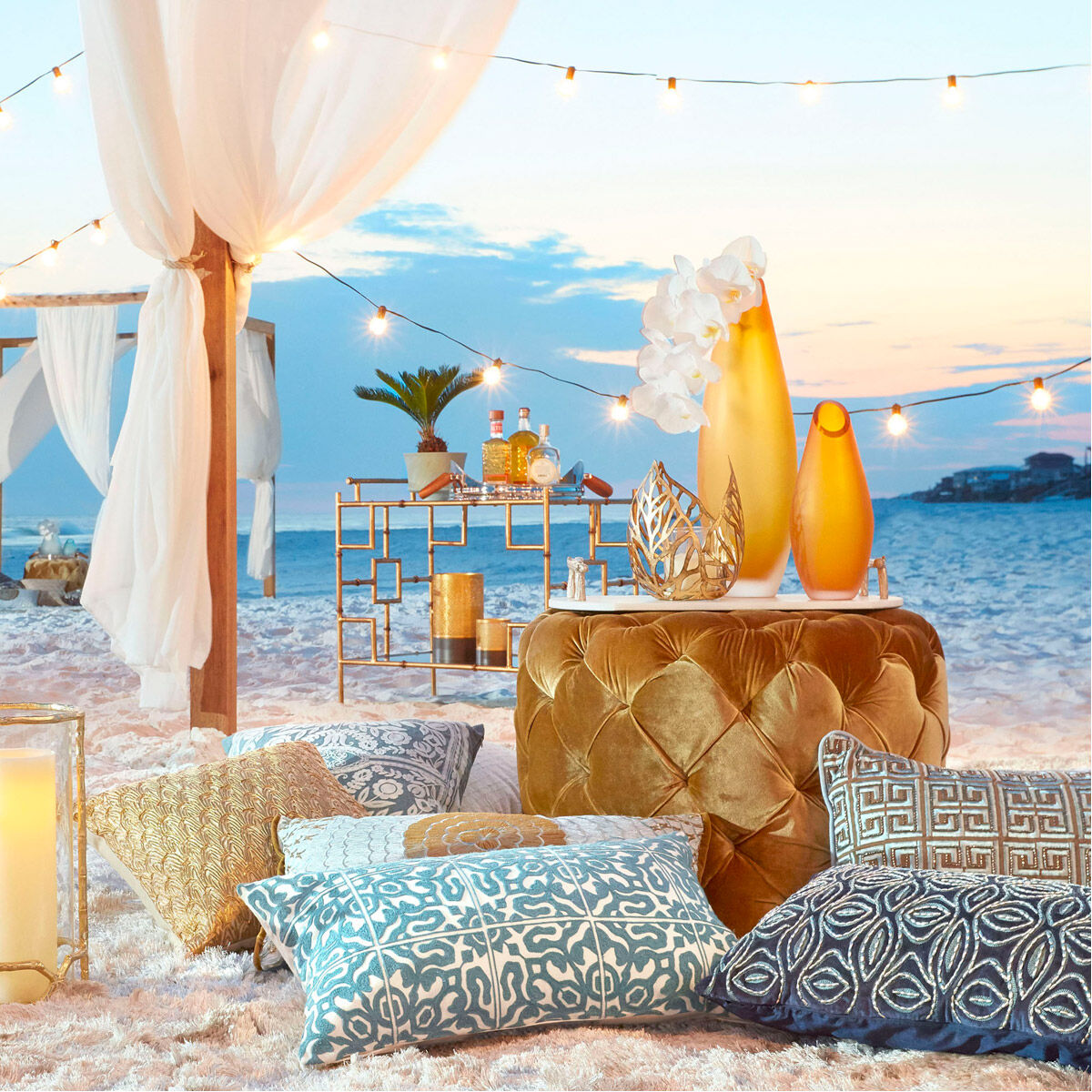 Sunrise Flame 5 X 4 inch Candle Holder, Small