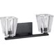 Valentin 2 Light 15 inch Matte Black Vanity Light Wall Light