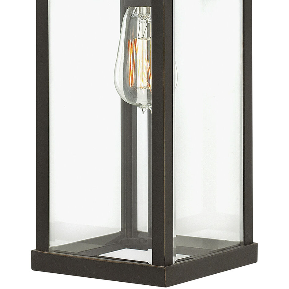 Manhattan 1 Light 11.25 inch Oil Rubbed Bronze Outdoor Hanging Lantern