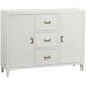 Samantha 41.5 X 11.75 inch White and Antique Gold Sideboard